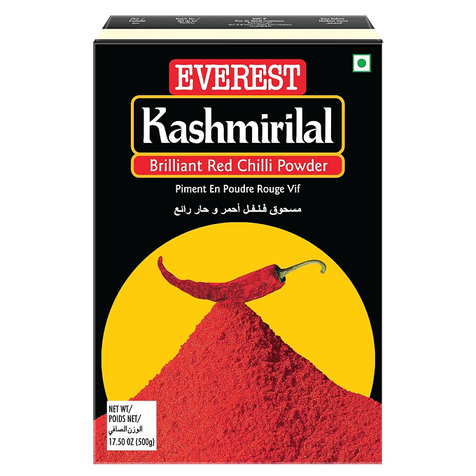 Everest Kashmirilal Brilliant Red Chilli Powder Carton, 500g