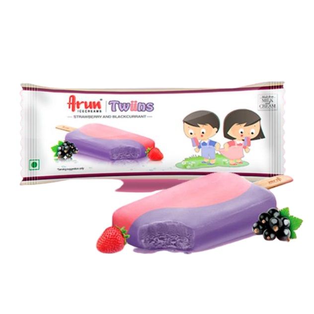 Arun Twiins Ice Cream - Strawberry & Black Currant, 60ml