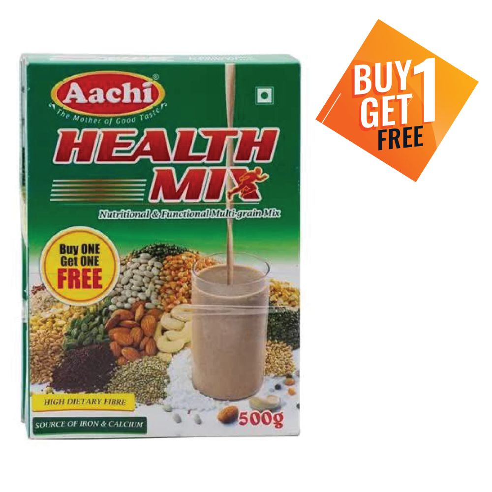 Aachi Multigrain Health Powder Mix Carton, 500g (Buy 1 Get 1 Free)