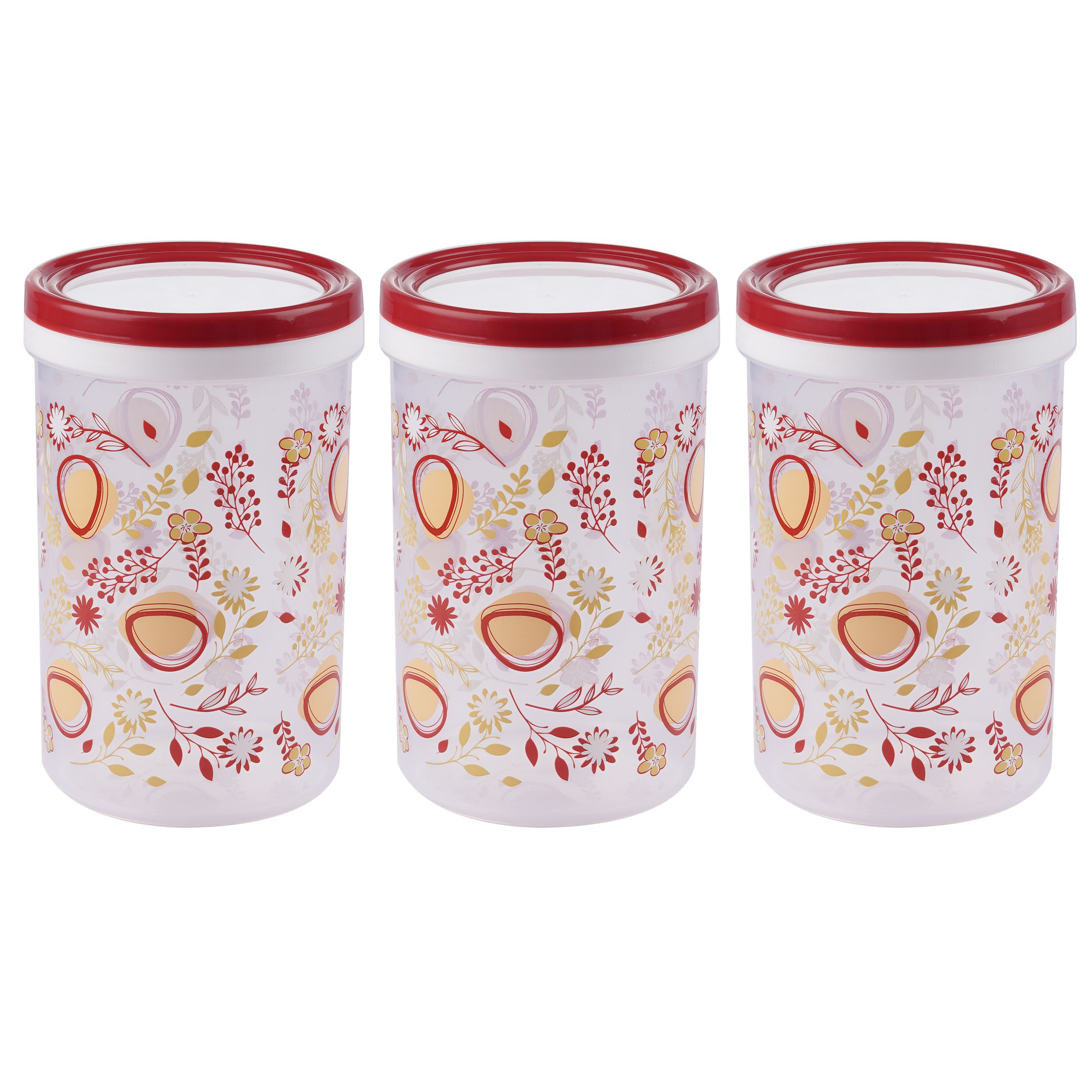 Amson Easy Spin Printed Container Set - Assorted, 2L (3pcs)