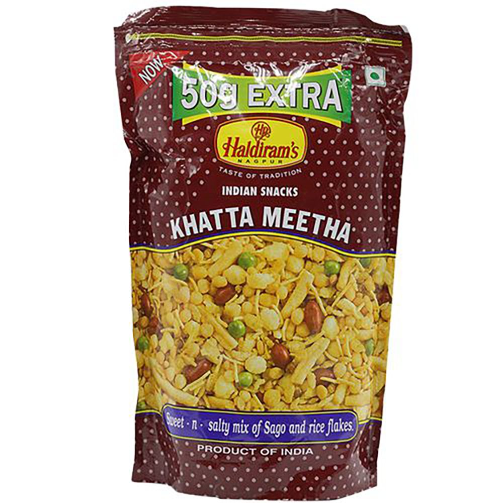 Haldirams Indian Snack - Khatta Meetha, 350g+50g Extra