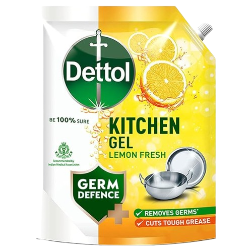 Dettol Kitchen Dish & Slab Gel Refill - Lime Splash, 1500ml