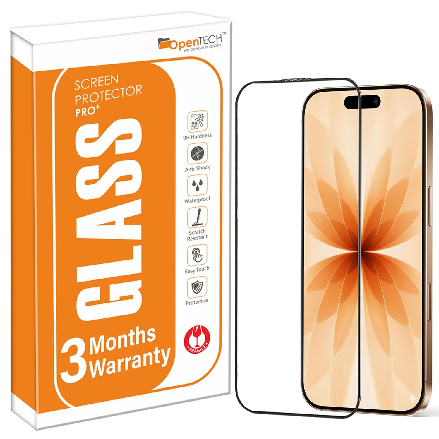 OpenTech | Military Grade | Tempered Glass for iPhone 17 (6.3-inch)