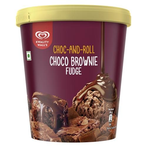 Kwality Wall's Ice Cream Tub - Choco Brownie Fudge, 700ml