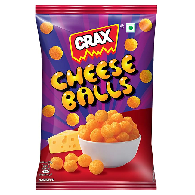 Crax Cheese Balls, 65g