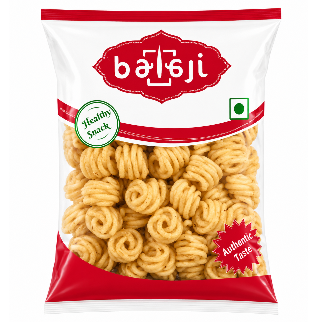 Balaji Authentic Taste Onion Murukku - White, 200g