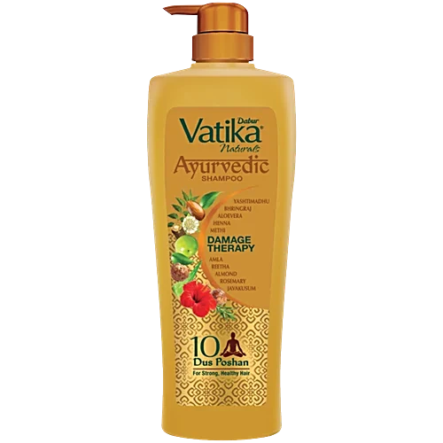 Dabur Vatika Ayurvedic Shampoo Bottle, 340ml