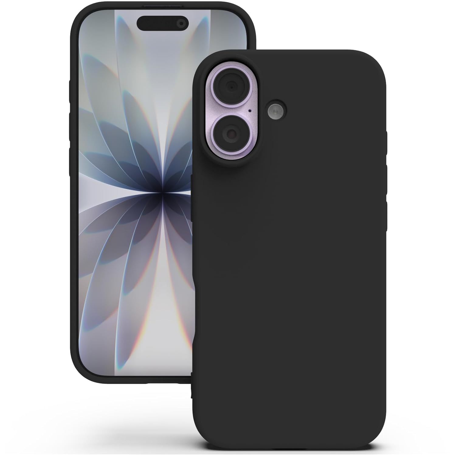 Yatwin | iPhone 17 Case | Soft Touch Shockproof Silicone Mobile Cover (Black)