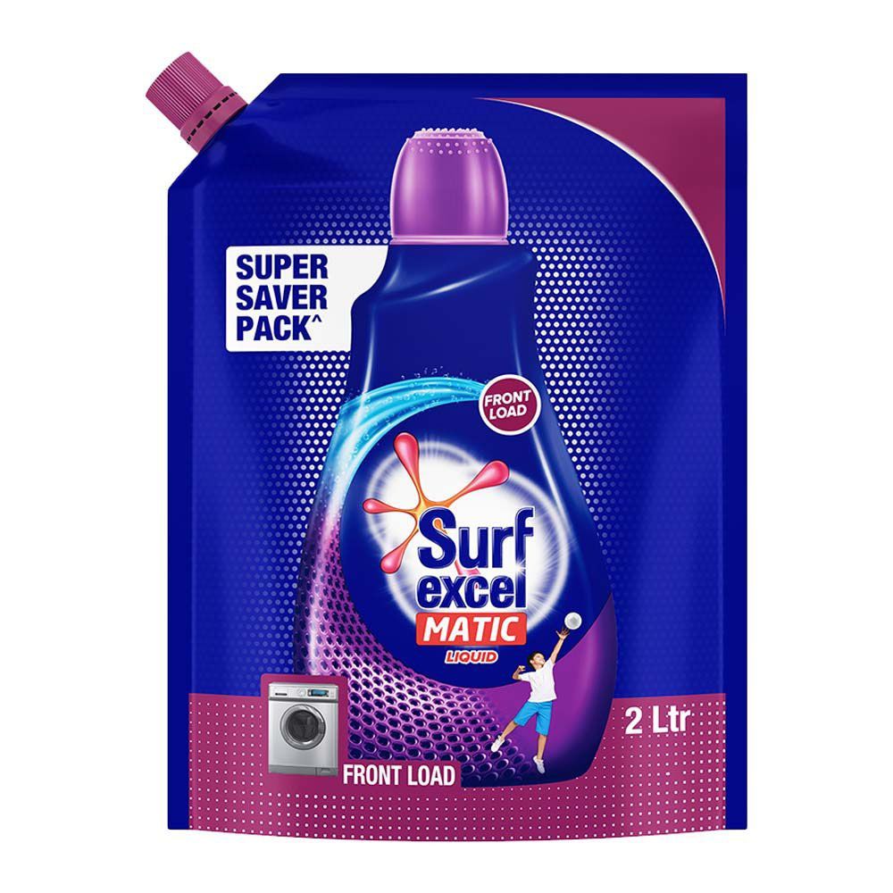 Surf Excel Matic Liquid Detergent Pouch - Front Load, 2L