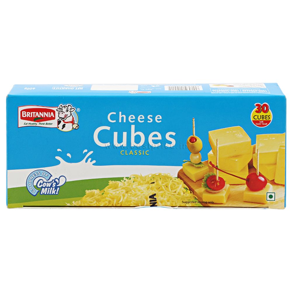 Britannia Processed Cheese Cubes, 600g