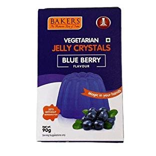 Bakers Vegetarian Jelly Crystals - Blue Berry, 90g