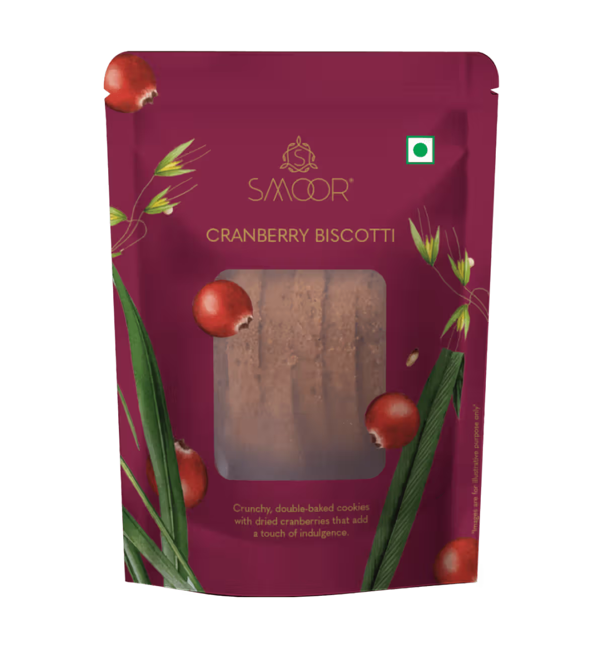 Smoor Cranberry Biscotti Pouch, 50g