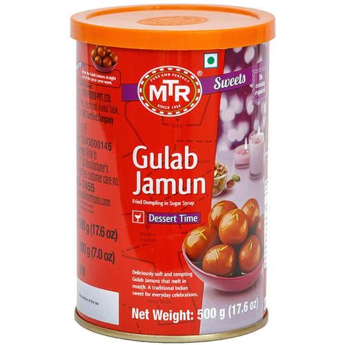 MTR Ready to Eat Gulab Jamun Tin, 500g