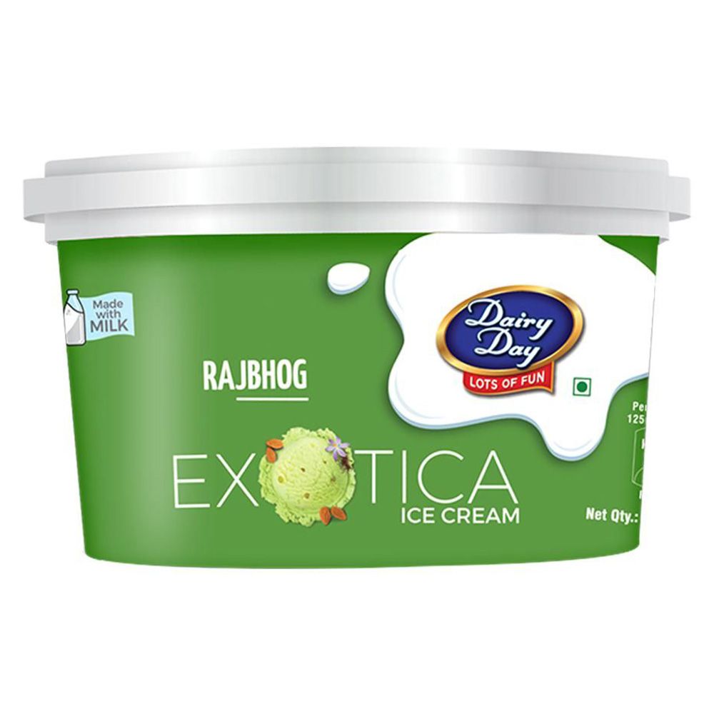 Dairy Day Excotia Ice Cream Oval Cup - Rajbhog, 100ml