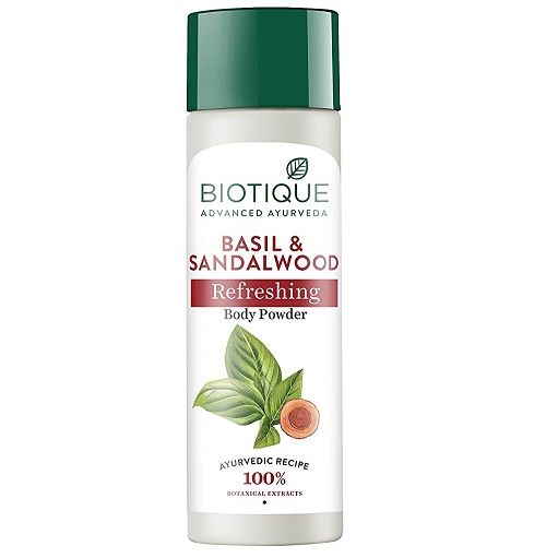 Biotique Refreshing Body Powder - Basil & Sandalwood, 150g