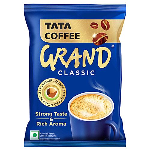 Tata Coffee Grand Classic Instant Coffee Powder Pouch, 50g