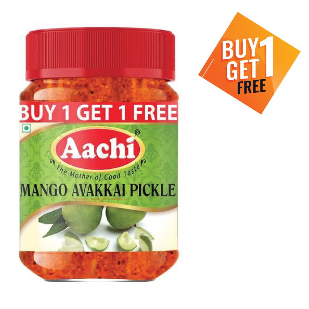 Aachi Pickle PET Bottle - Mango Avakai, 200g (Buy 1 Get 1 Free)