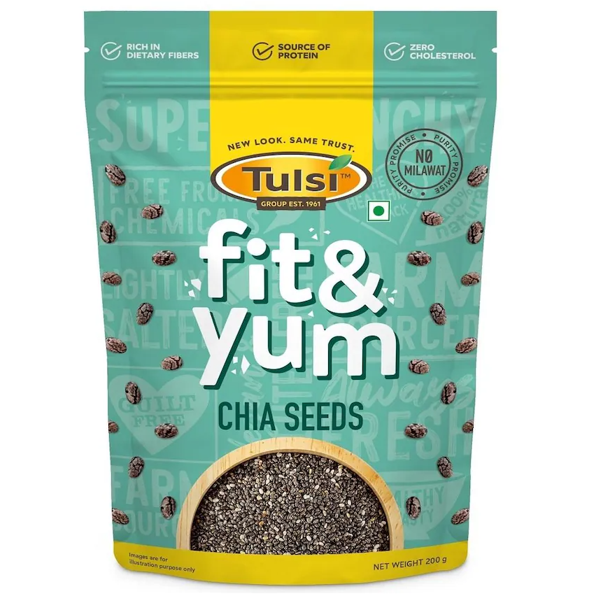 Tulsi Fit & Yum Chia Seeds Pouch, 200g