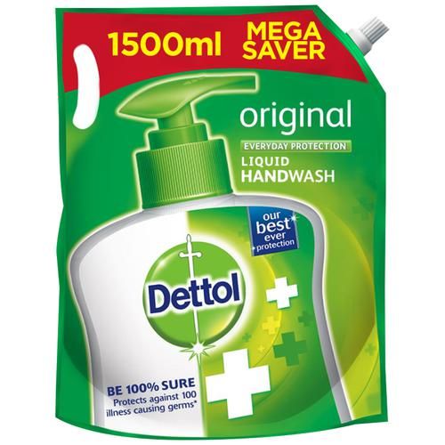 Dettol Everyday Protection Hand Wash Liquid Refill - Original, 1.5ml
