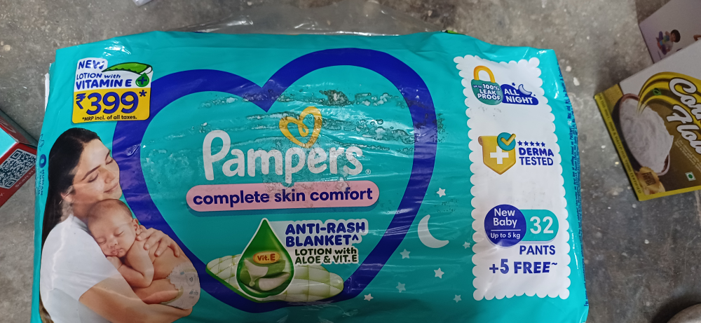 Pampers Complete Skin Comfort Diaper Pants - New Born, 32pc (5pc Free)