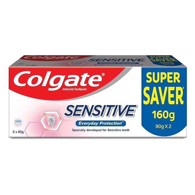 Colgate Sensitive Everyday Protection Toothpaste, 160g (80gX 2pcs)