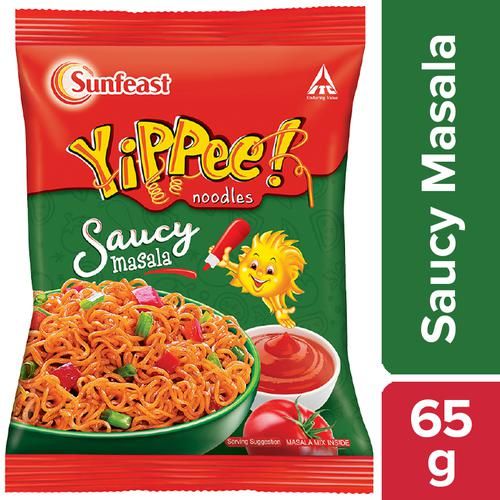 Sunfeast Yippee Noodles - Saucy Masala, 65g