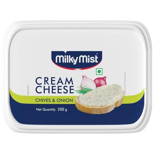 Milky Mist Cream Cheese - Chives & Onion, 200g