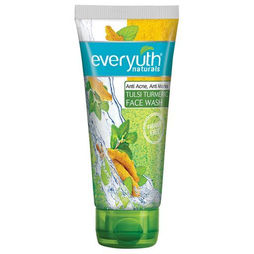 Everyuth Naturals Anti Acne Anti Marks Face Wash - Tulsi Turmeric, 150g