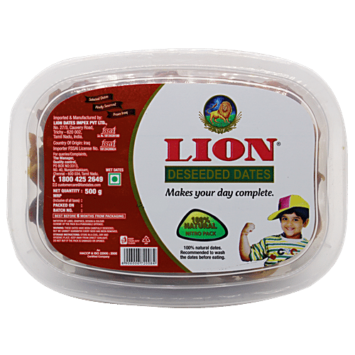 Lion Dates Seeded Tub, 500g