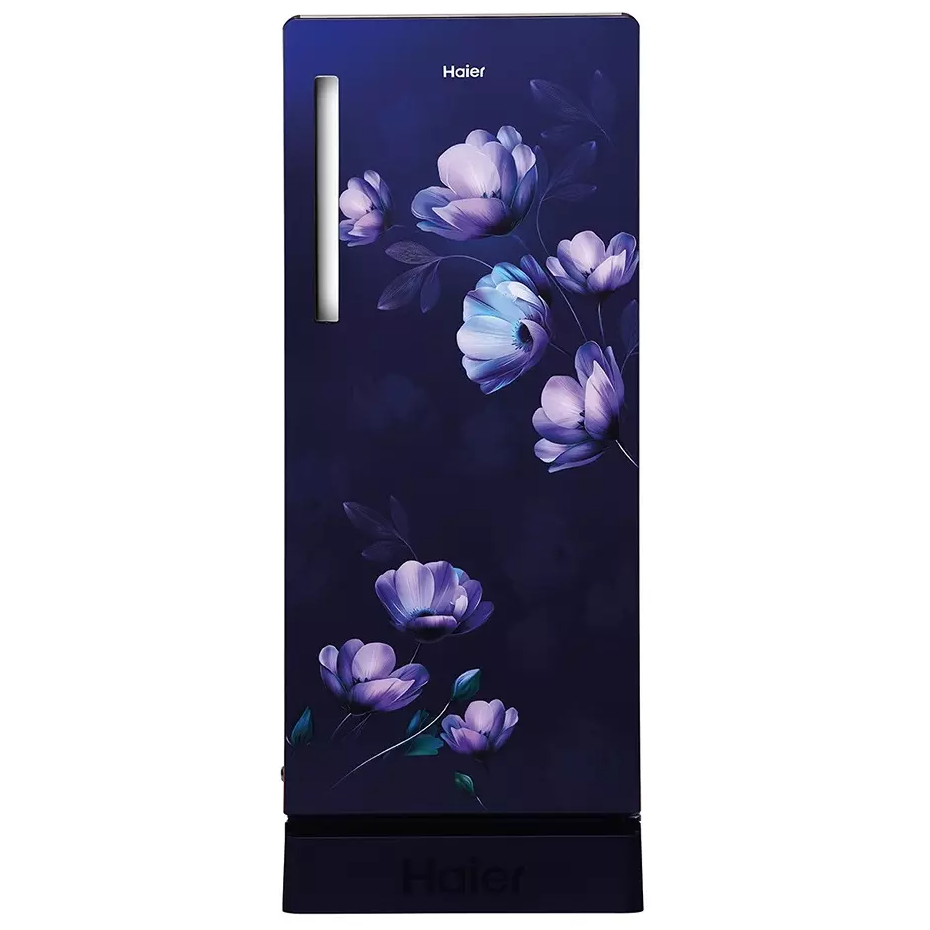 Haier | HRD-2115EPMI-N | 5 Star Direct Cool With Base Drawer Single Door Refrigerator (190L, Marine Ivy)