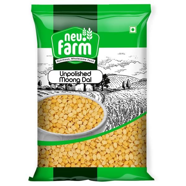 neu.Farm Unpolished Yellow Moong Dal, 1kg