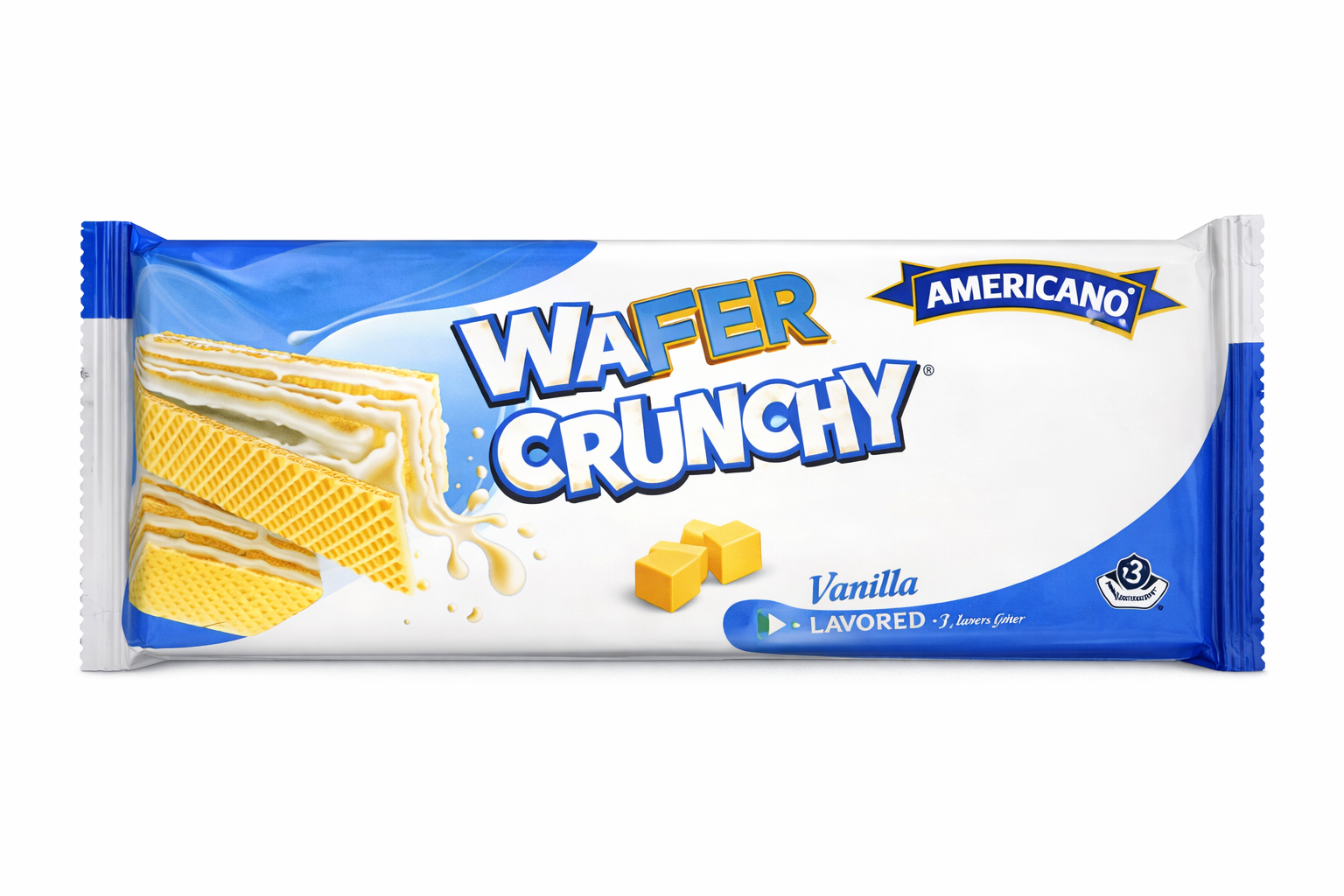 Americano Crunchy Wafer - Vanilla, 60g