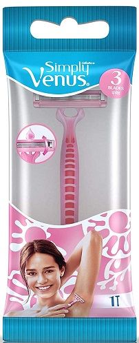 Gillette Simply Venus 3 Hair Removal Razors for Women, 1pc