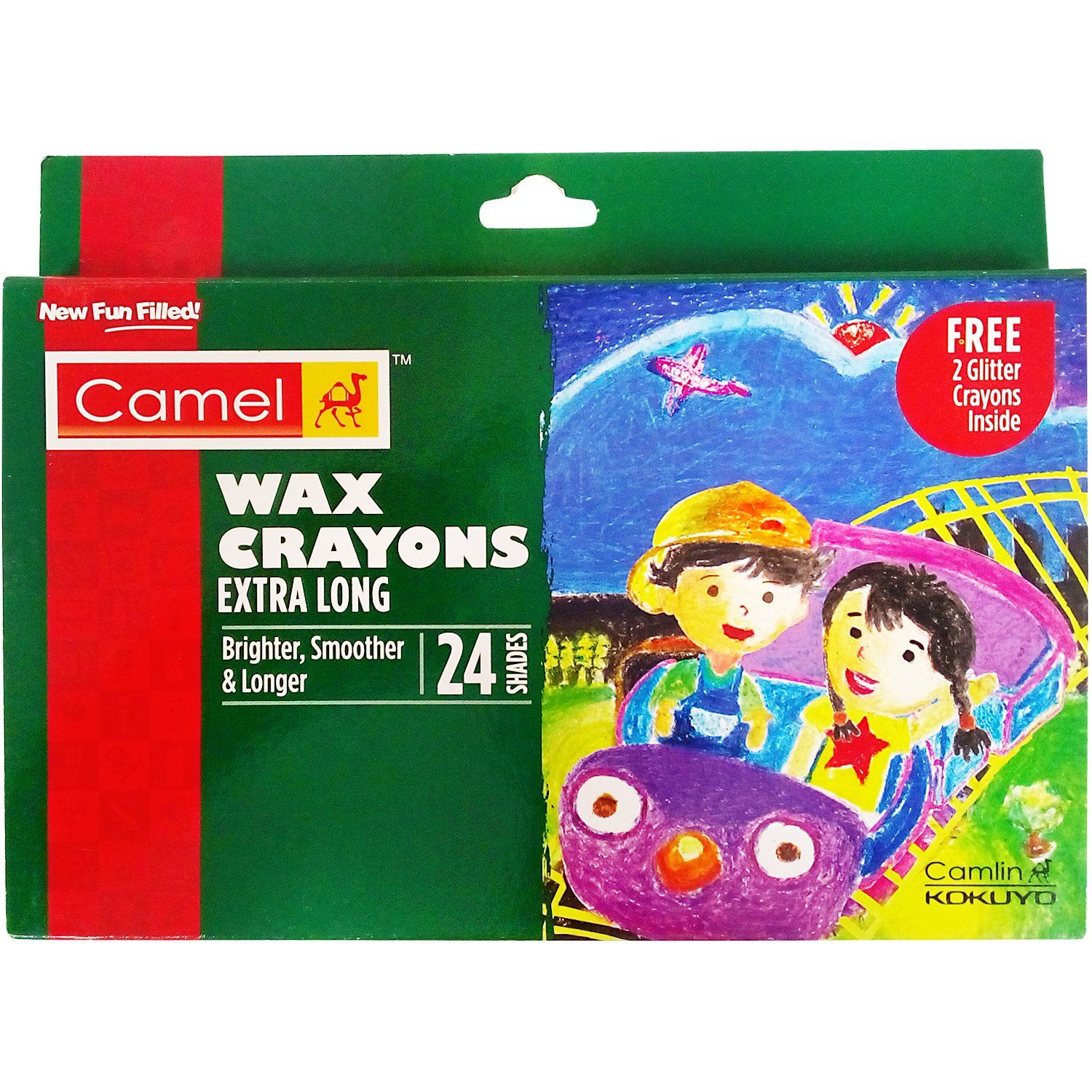Camlin Wax Crayons, 24 Shades