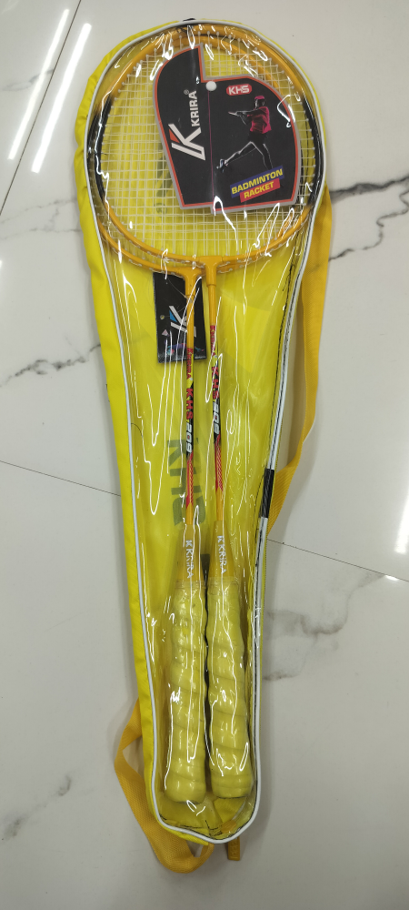 K-brand Badminton Racquet Set with Carry Bag, 2pc