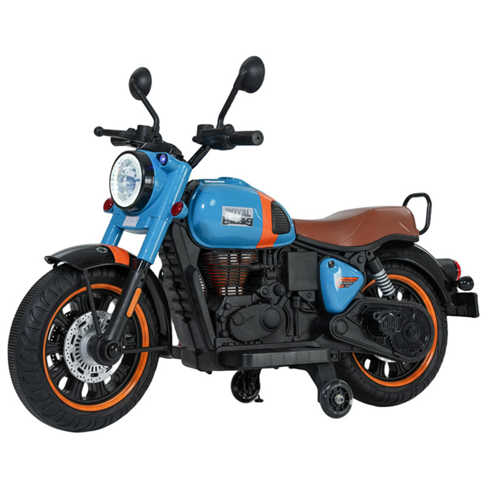 Royal Enfield Style Kids Battery-Operated Ride-On Motorcycle