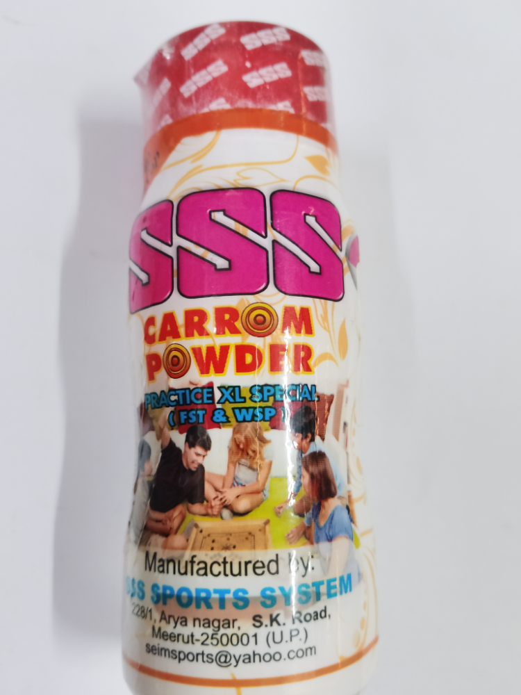 SSS Carrom Powder Practice XL Special For Carrom Game, 50g