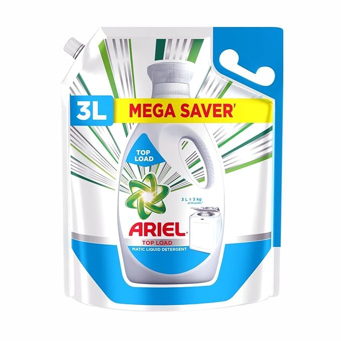 Ariel Matic Liquid Detergent Refill Pouch - Top Load, 3L