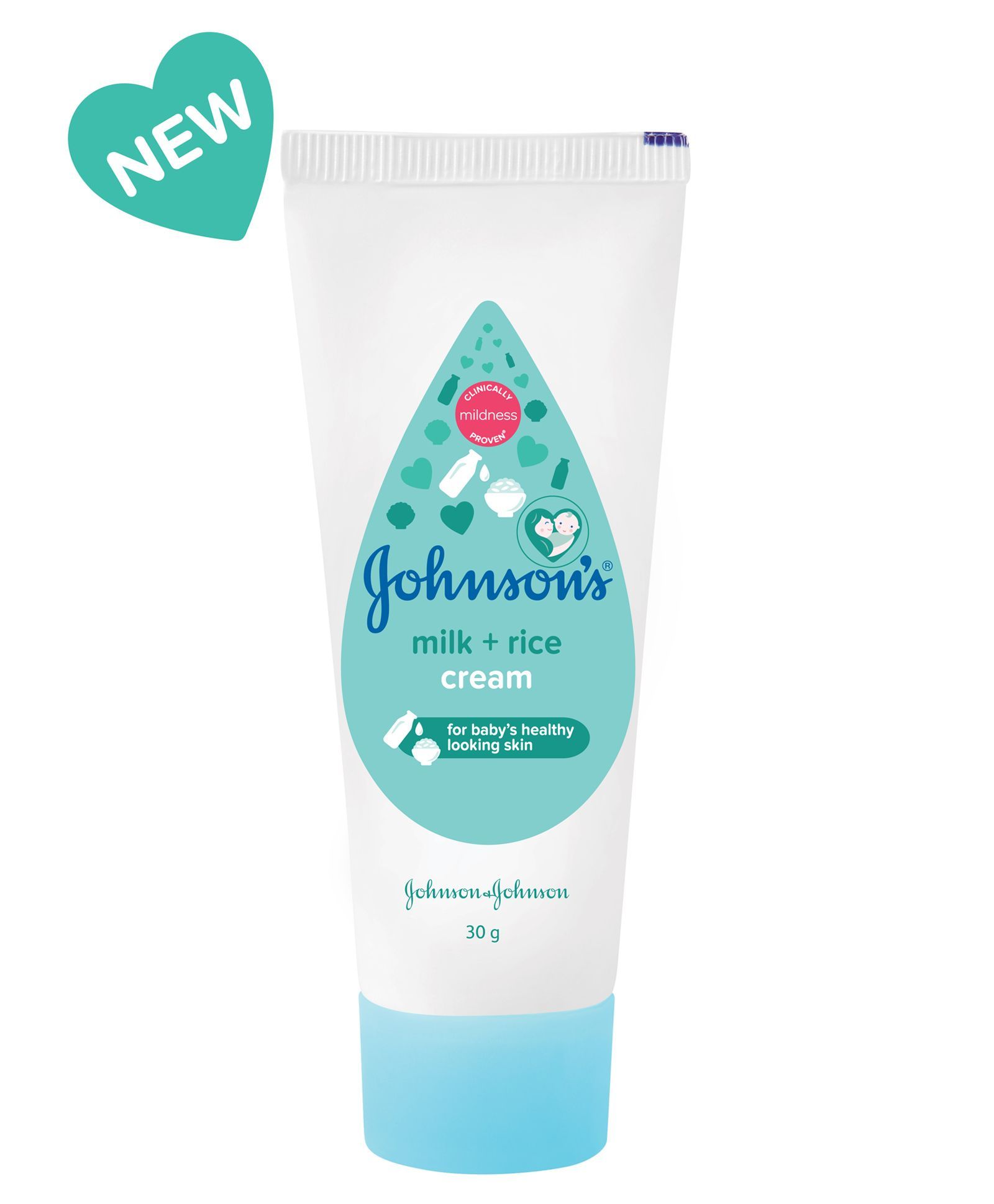 Johnson's Baby Cream - Milk & Rice, 30g