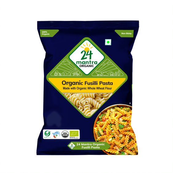 24 Mantra Organic Fusilli Pasta, 400g