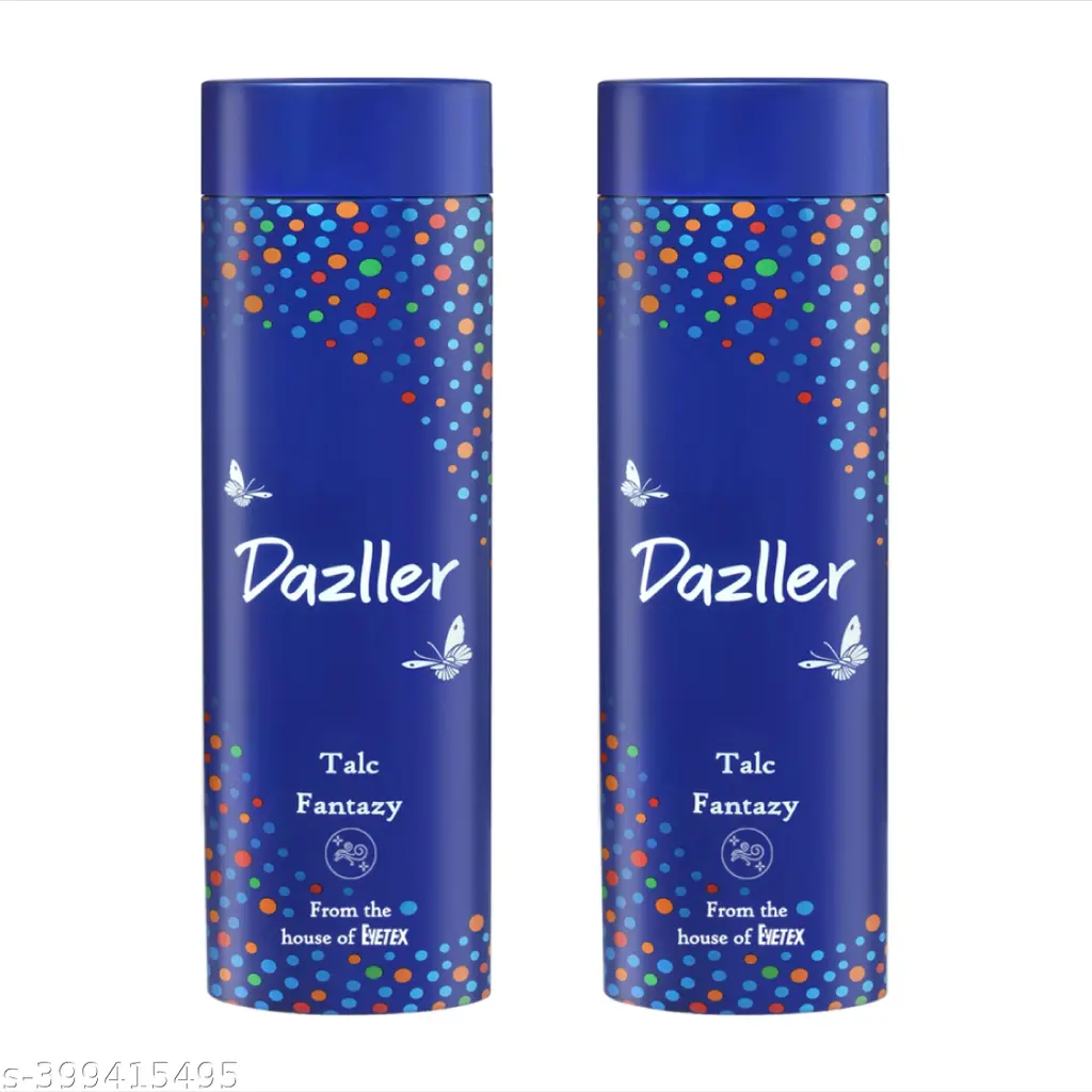 Eyetex Dazller Talc Fantazy Body Talcum Powder, 400g (Buy 1 Get 1 Free)