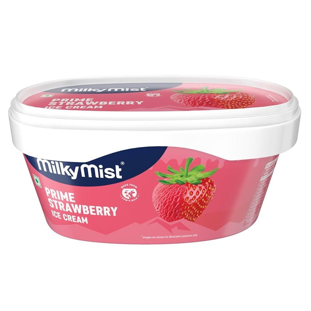 Milky Mist Ice Cream Cup - Prime Strawberry, 100ml