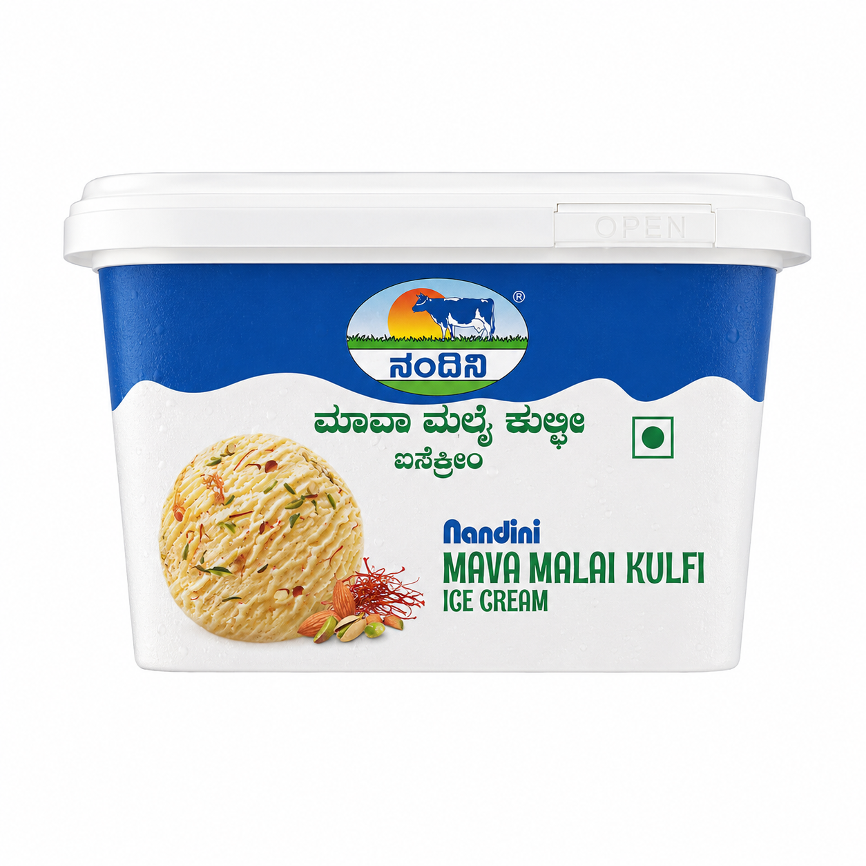 Nandini Mava Malai Kulfi Ice Cream Tub, 1L