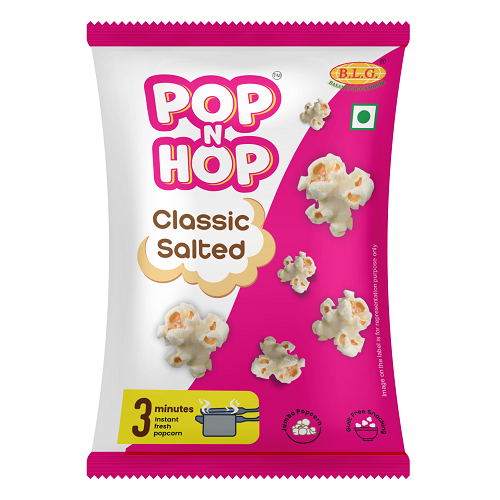 Pop N Hop Instant Fresh Popcorn Pouch - Classic Salted, 40g