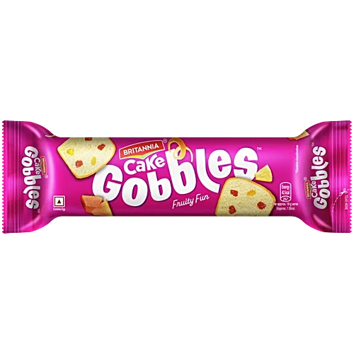 Britannia Gobbles Fruity Fun Cake, 100g