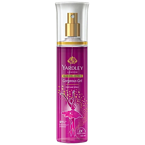 Yardley London Glam Collection Woman Perfume Body Spray - Gorgeous Girl, 135ml