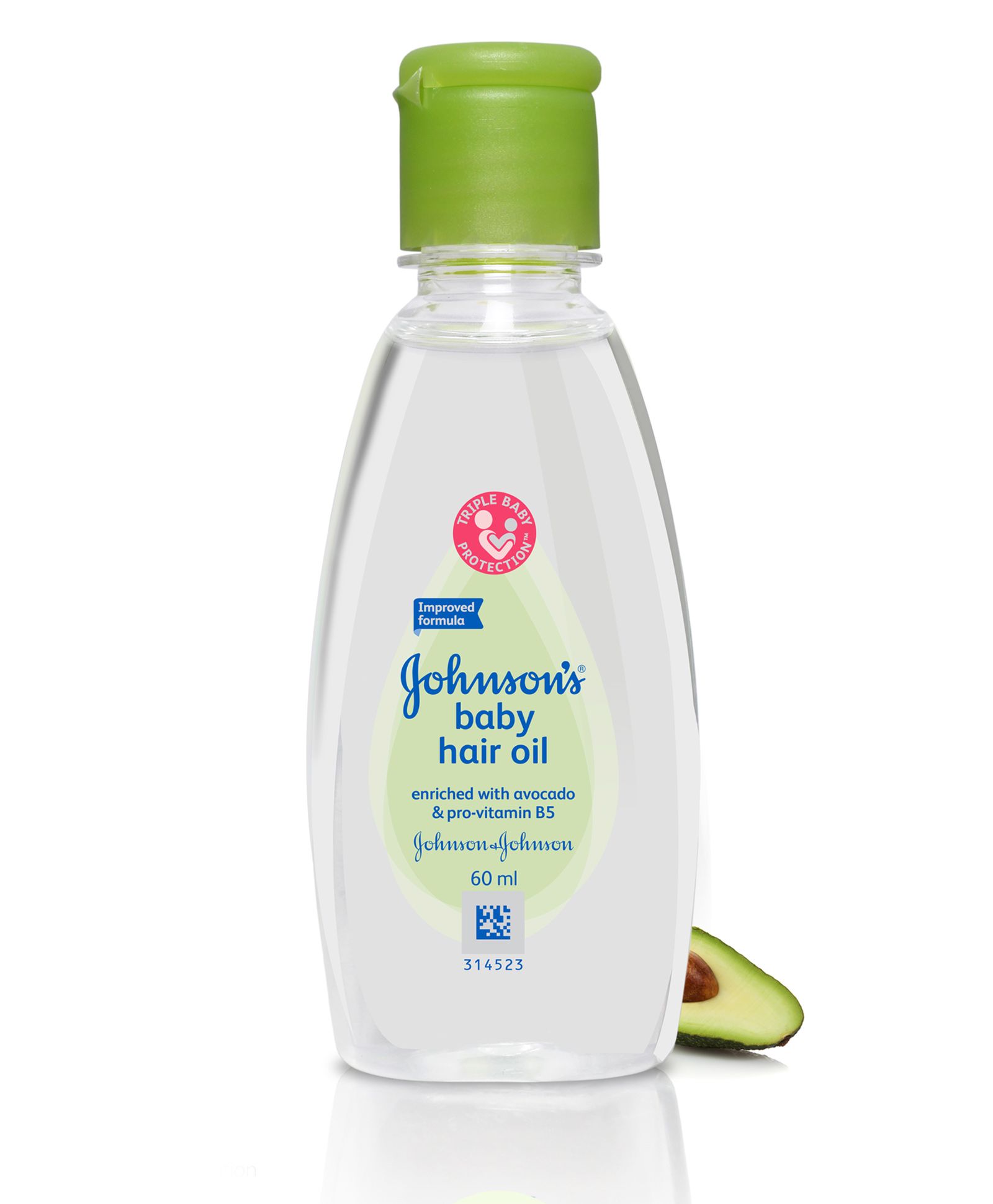 Johnson's Baby Hair Oil - Avocado & Pro-Vitamin B5, 60ml