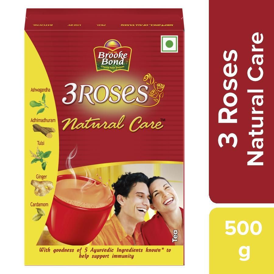 Brooke Bond 3 Roses Natural Care Dust Tea, 500g