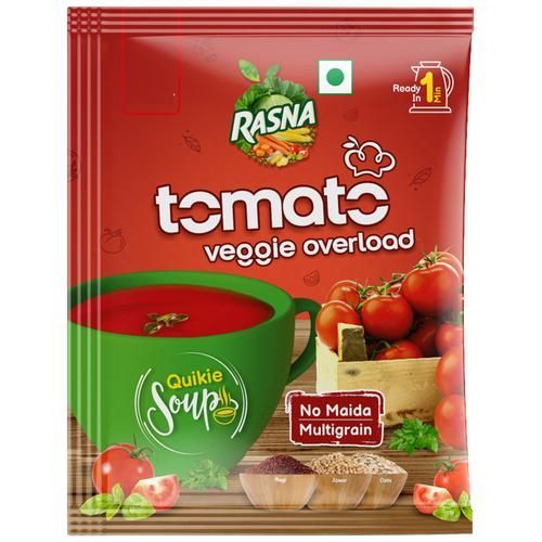 Rasna Quikie Soup Veggie Overloaded - Tomato, 18g