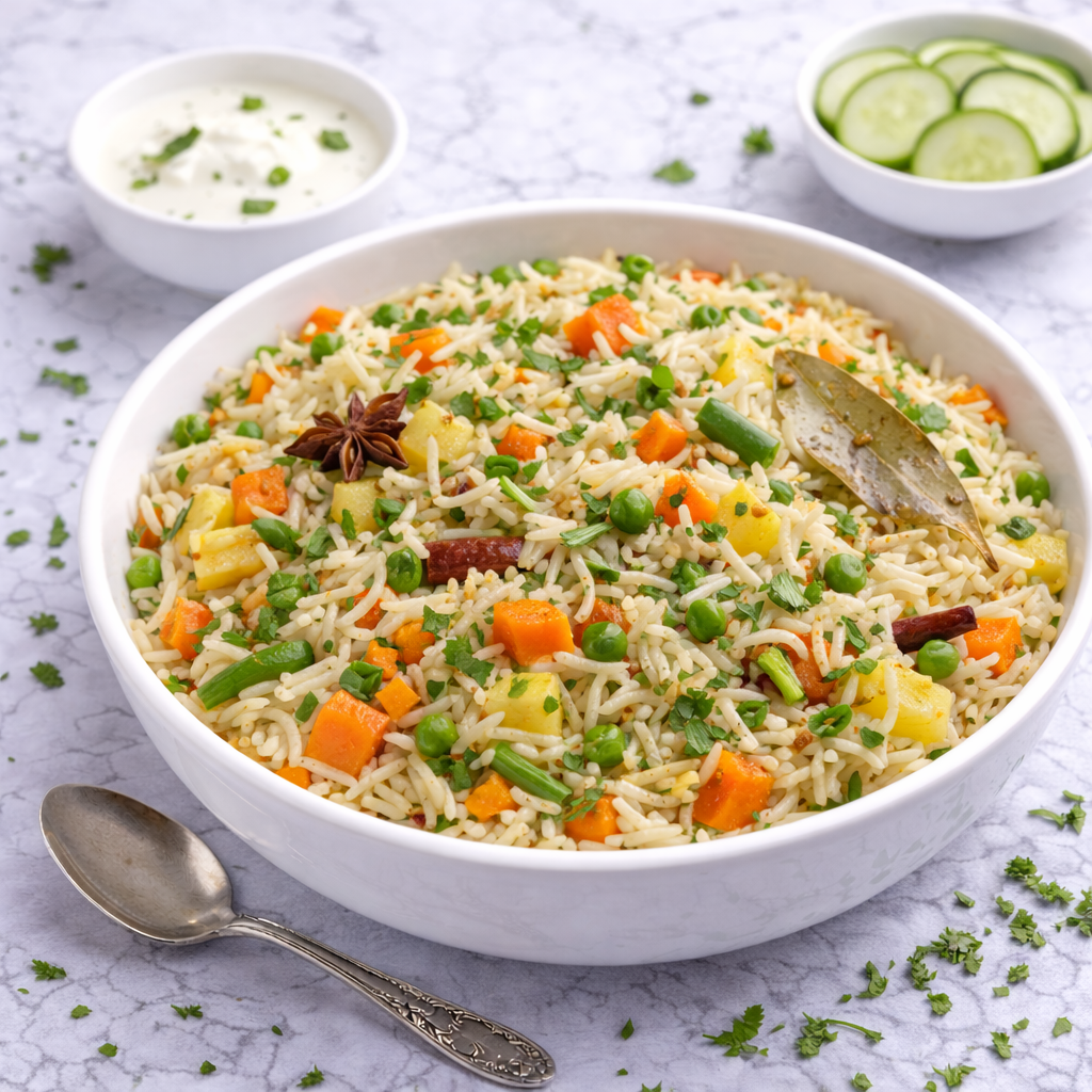 Veg Pulao, 1 Plate